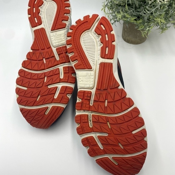 Brooks Adrenaline Gts 20 Mens Black Ebony Ketchup Size 12D pre owned - Picture 8 of 14